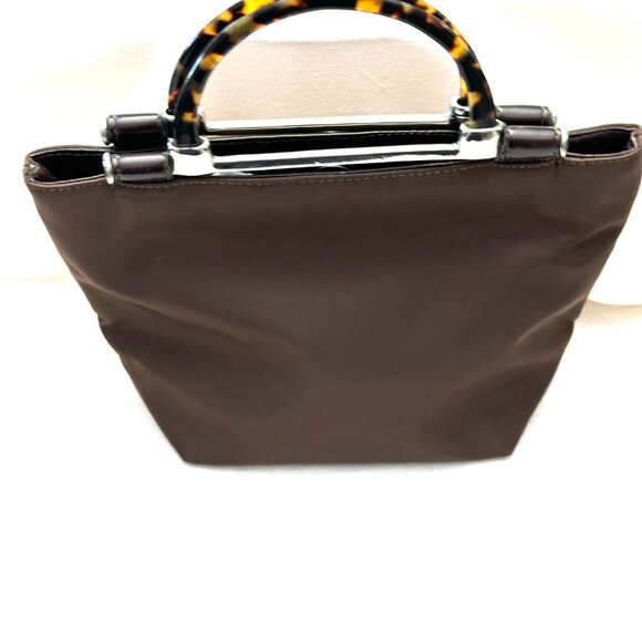 HANDLE BAG WITH TORTOISE (FAUX) OR HORN (FAUX) HANDLE - Picture 4 of 16